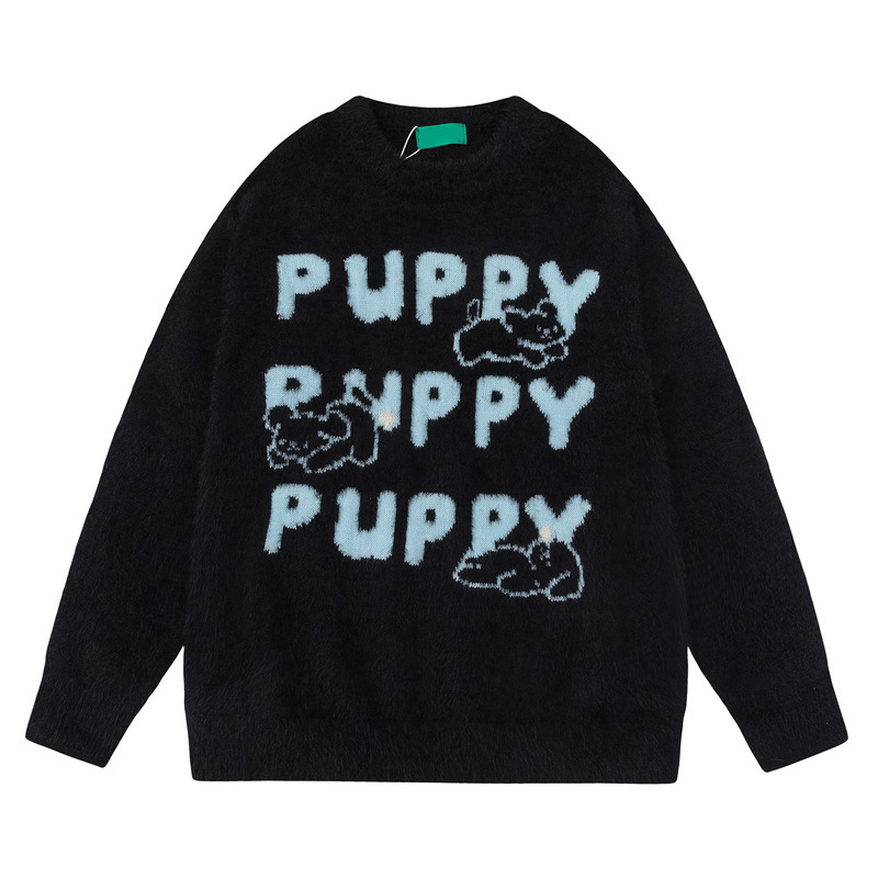 Unisex Puppy woven mohair sweater ユニセックス 男女兼用 パピー