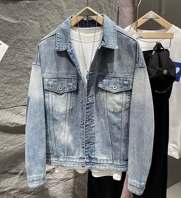 popeye embroidery denim jacket G Jean ユニセックス 男女兼用ポパイ