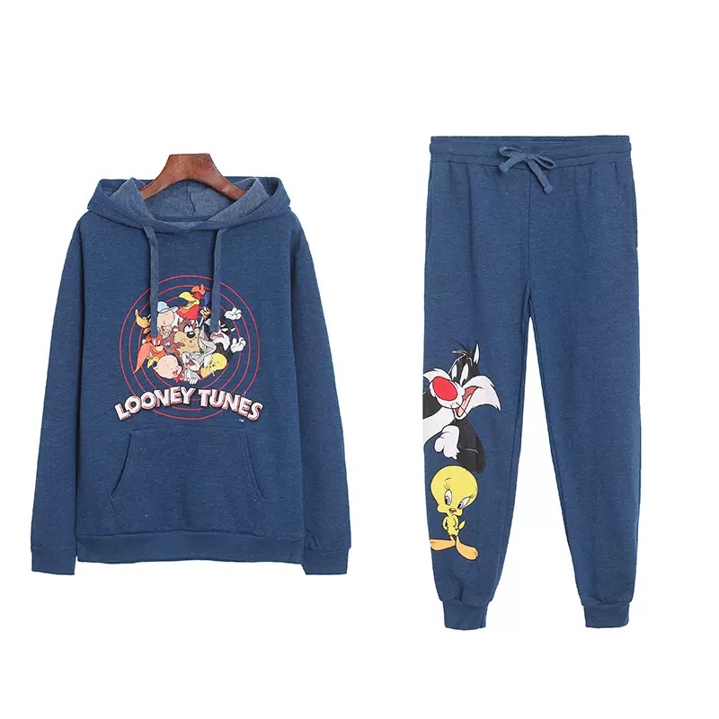 Looney Tunes Bugs Bunny Tweety Sweat Setup ルーニー・テューンズ 
