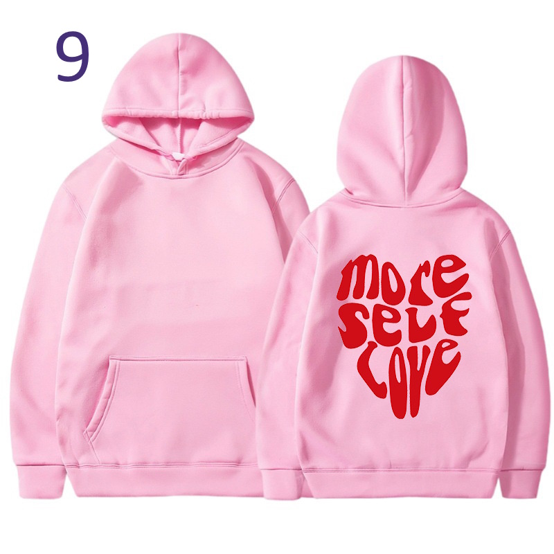 Miss Tee Felpa Con Cappuccio Donna 'Self Love Club' - Cotone E Poliestere, Stampata, Con Tasche, Vestibilità Comoda, Grigio/Nero