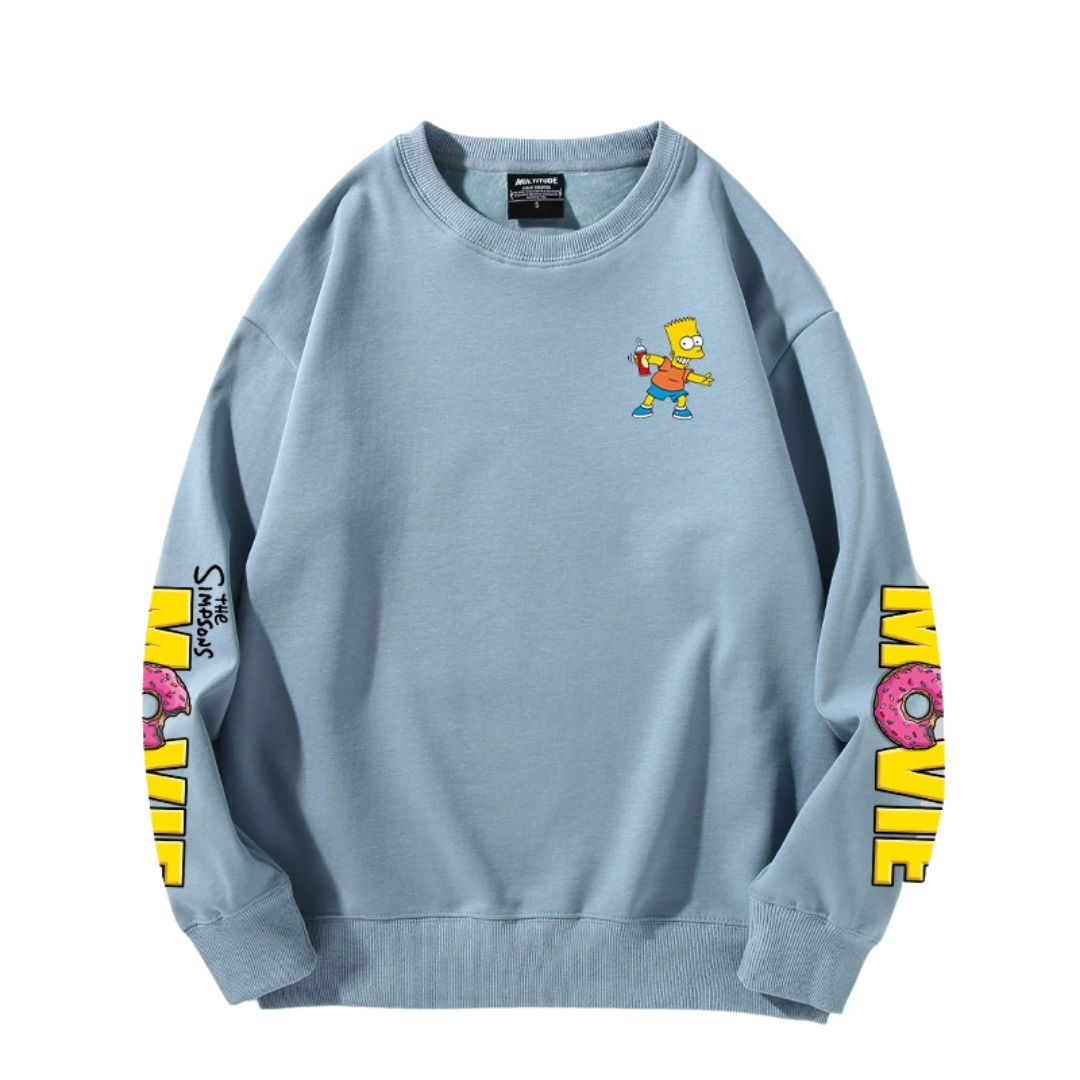 22SS Unisex Simpson The Simpsons Sleeve Print Sweat Pullover