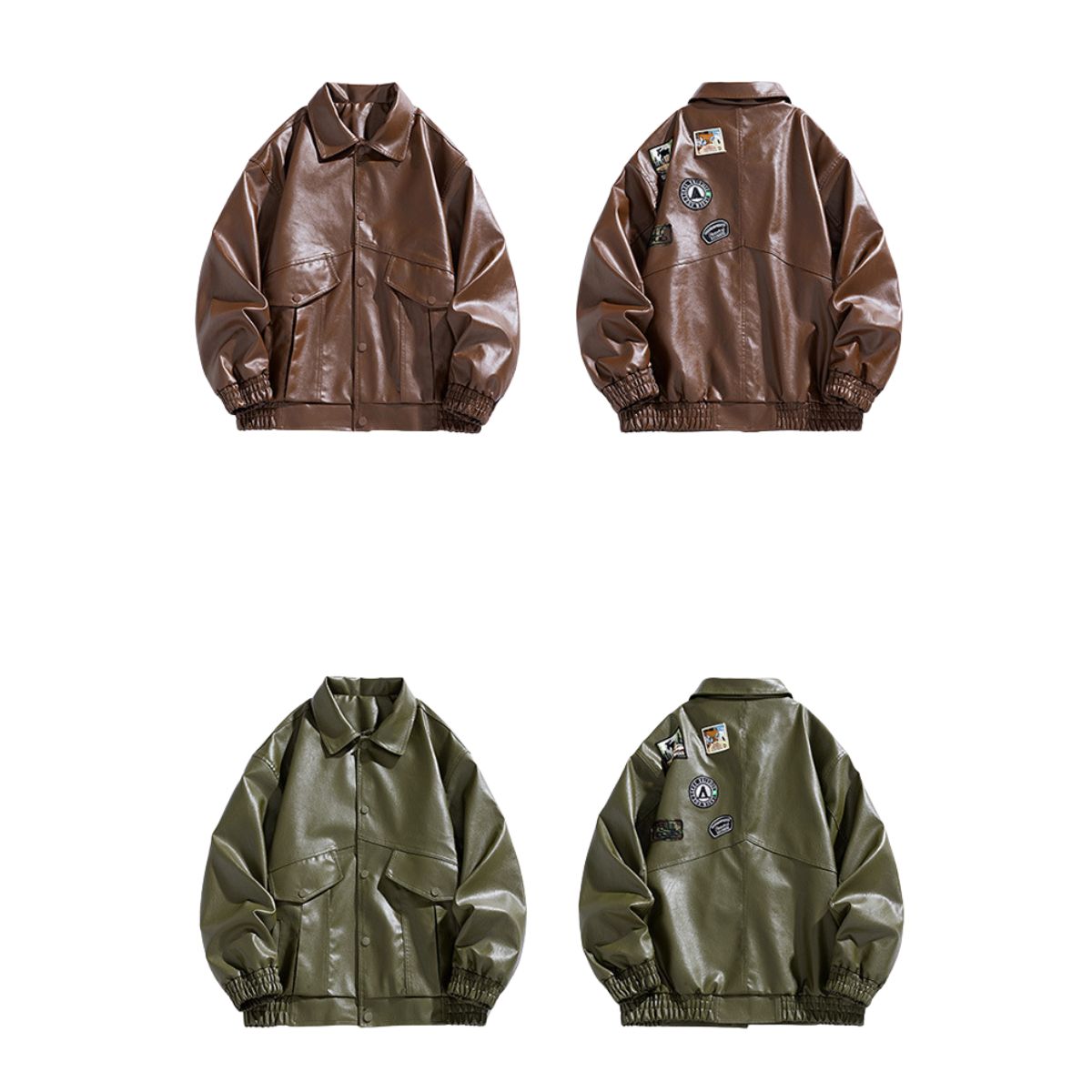 26SS Men's Back embroidery label shoulder elastic cuff jacket men