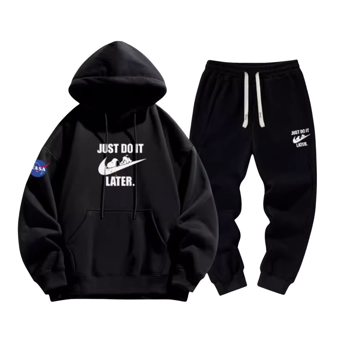 26SS JUST DO IT LATER x Snoopy sweat hoodie pants setup ユニ