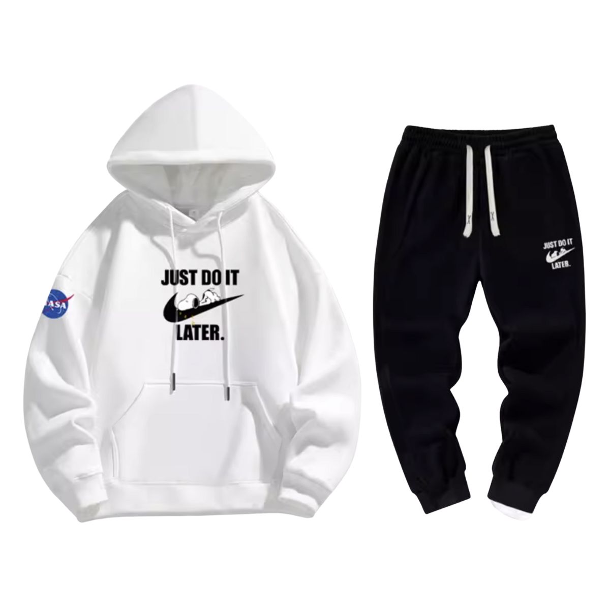 26SS JUST DO IT LATER x Snoopy sweat hoodie pants setup ユニ