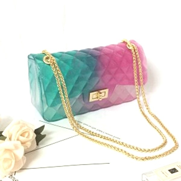 Candy Jelly Quilted Chain Mini 2Way Tote Bag ジェリーキャンディ 
